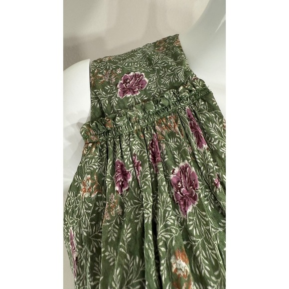 VTG Y2K Silk Handkerchief Hem Floral Dress Sz 0 Fairy Feminine Romantic - Picture 9 of 15